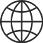 Geometric black and white abstract sphere design.